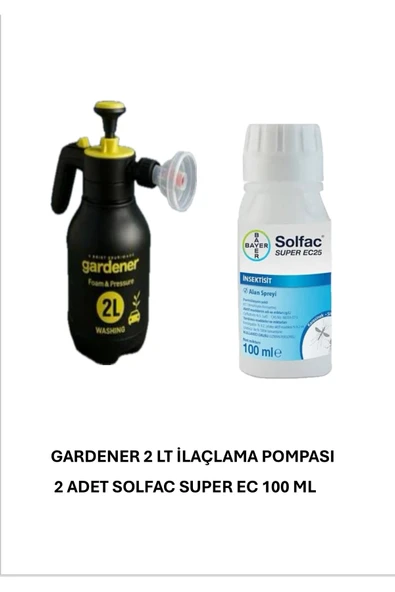 ARTI İLAÇLAMA 2 SolfacEc 25 100ml Kene Tahtakurusu Bit Pire Güve Gardener Pompa ürün görseli 1
