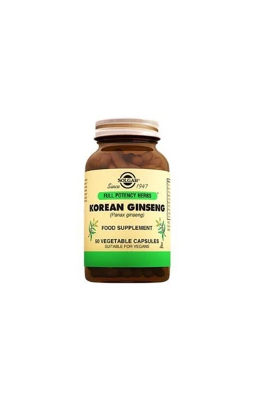Solgar Korean Ginseng (PANAX GİNSENG) 50 Kapsül E-vital ürün görseli 1