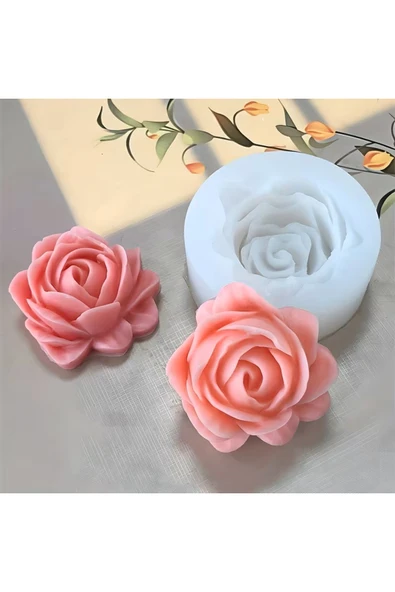 HogART Design Yeni Gül Silikon Mum Sabun & Kokulutaş Silikon Kalıp ürün görseli 1