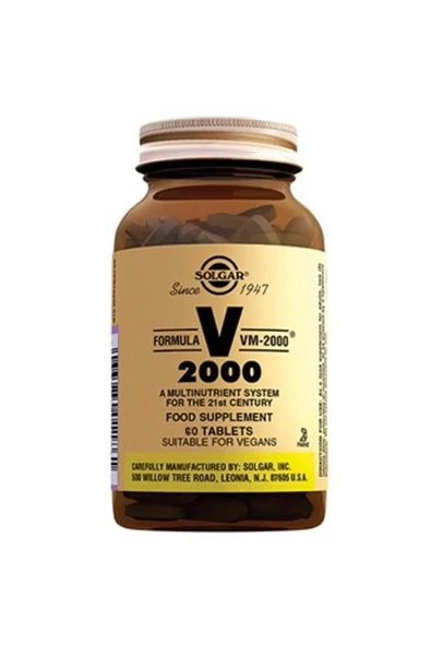 Solgar Formula VM 2000 60 Tablet ürün görseli 1