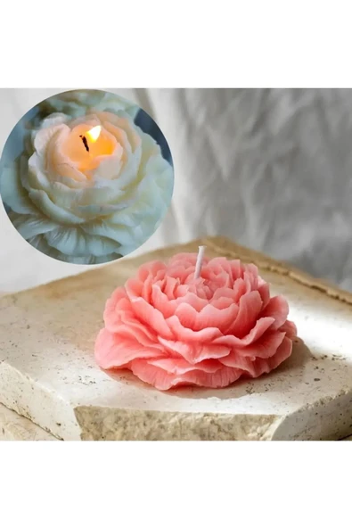 HogART Design Orta Boy (8.5 CM) Çiçek Mum Silikon Kalıbı ürün görseli 1