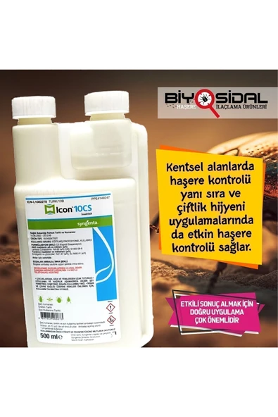BİYOSİDAL MARKET Icon 10 Cs Genel Haşere Ve Böcek Ilacı ( Skt 02.2027 ) ürün görseli 1