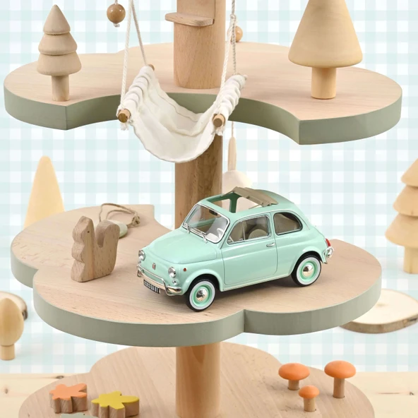 Norev 187777 1/18 Fiat 500 L 1968 Pastel Blue Birth Gift ürün görseli 1