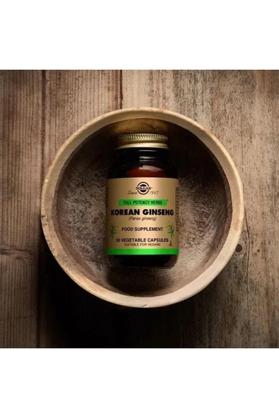 Solgar Korean Ginseng 50 Kapsül 3 Adet - Resim 3