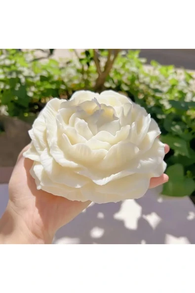 HogART Design Büyük Boy Şakayık Mum Sabun & Kokulutaş Silikon Kalıp ürün görseli 1