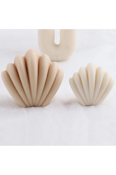 HogART Design İstiridye Mum & Sabun Silikon Kalıp ürün görseli 1