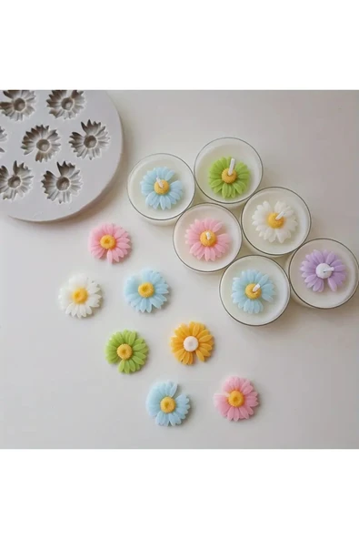 HogART Design Mini Papatya Silikon Kalıp - Resim 5