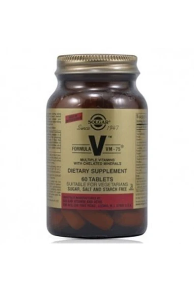 Solgar Vm-75 Multivitamin 60 Tablet ürün görseli 1