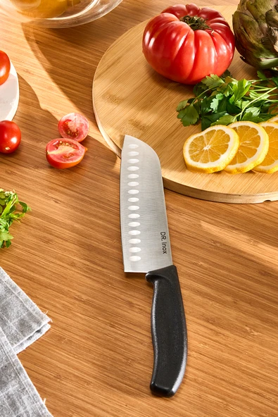 Karaca Dr. Inox Santoku Bıçağı 30 cm Siyah ürün görseli 1