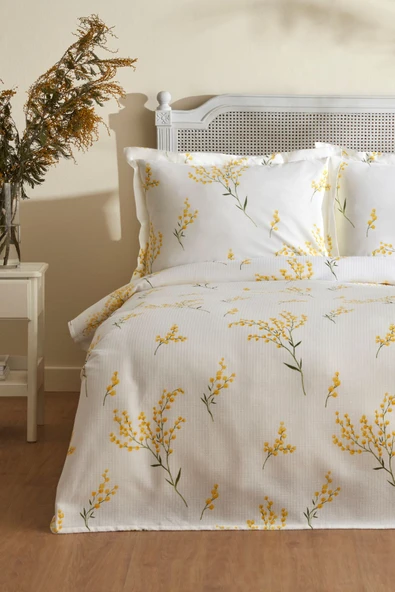Karaca Home Loretta %100 Pamuk Çift Kişilik Pike Takımı PP ürün görseli 1