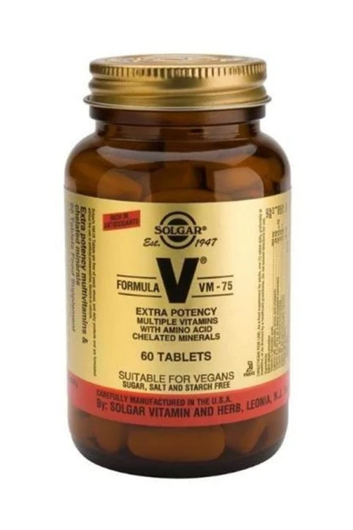 Solgar Vm-75 Multivitamin 60 Tablet ürün görseli 1