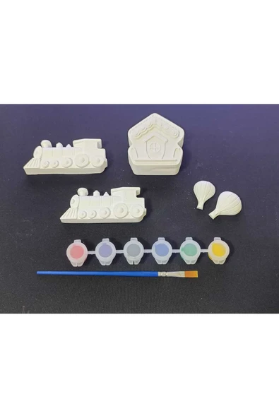kraterya home 4 Adet 3D figür, taş boyama etkinliği.hediyelik ürünler ürün görseli 1