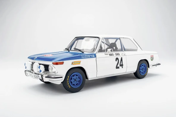 Solido S1808603 1/18 BMW 2002 Tii – Rallye Monte-Carlo – 1969 – #24 T.MAKINEN/P.EASTER ürün görseli 1