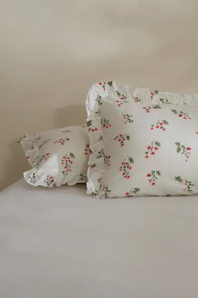 Karaca Home Silvie 2'li Yastık Kılıfı Kırmızı ürün görseli 1