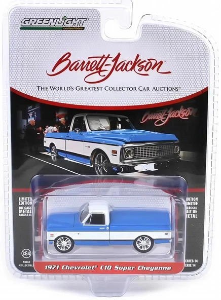Greenlight 1/64 Barrett-Jackson Series 14- 1971 Chevrolet C10 Super Cheyenne 37310-E ürün görseli 1