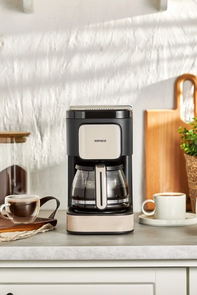 Karaca Just Coffee Aroma 2 In 1 Filtre Kahve Ve Çay Demleme Makinesi Bej ürün görseli 1
