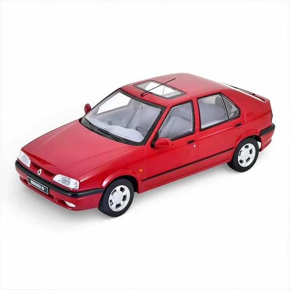 TRIPLE T9 T9-1800452 1/18 Renault 19 1996 Red Metallic ürün görseli 1