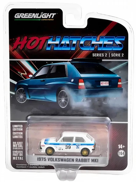 Greenlight 1:64 Hot Hatches Series 2 1975 Volkswagen Rabbit MK 1 63020-B ürün görseli 1