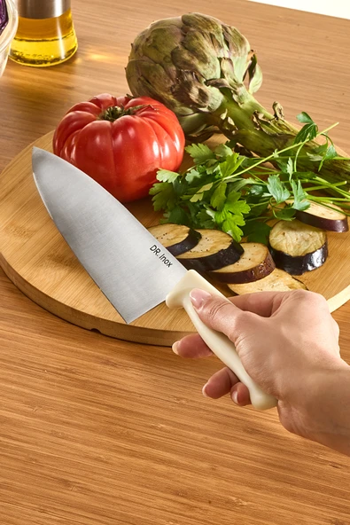 Karaca Dr. Inox Şef Bıçağı 33 cm Krem - Resim 2
