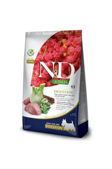 N&D Quinoa Digestion Kuzu Etli 2.5 kg Mini Yetişkin Köpek Maması ürün görseli 1