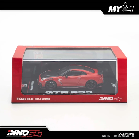 Inno 1/64 Nissan GT-R (R35) Nismo Red ürün görseli 1