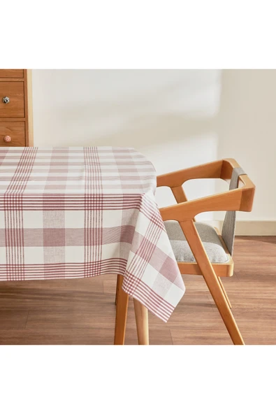 Karaca Home Luna Ekoseli Pvc Masa Örtüsü Kırmızı ürün görseli 1