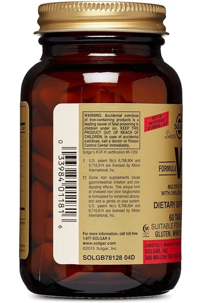 Solgar Vm-75 Multivitamin 60 Tablet - Resim 4