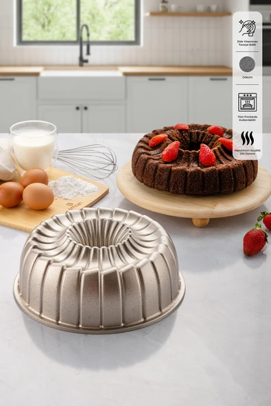 Emsan Golden Special Döküm Kek Kalıbı 25 cm ürün görseli 1