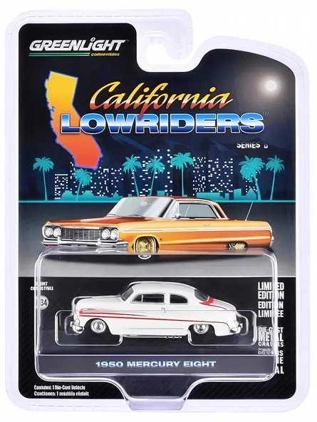 Greenlight 1/64 California Lowriders Series 6- 1950 Mercury Eight Coupe 63070-B ürün görseli 1