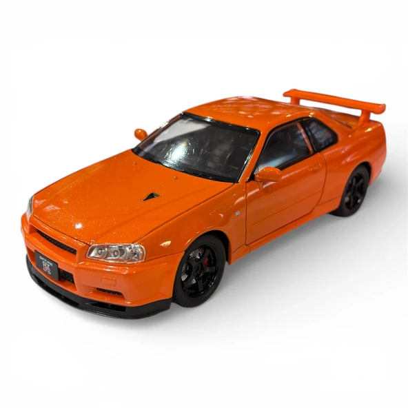 Hobbiez World 1/24 Nissan GTR R34 - Orange ürün görseli 1