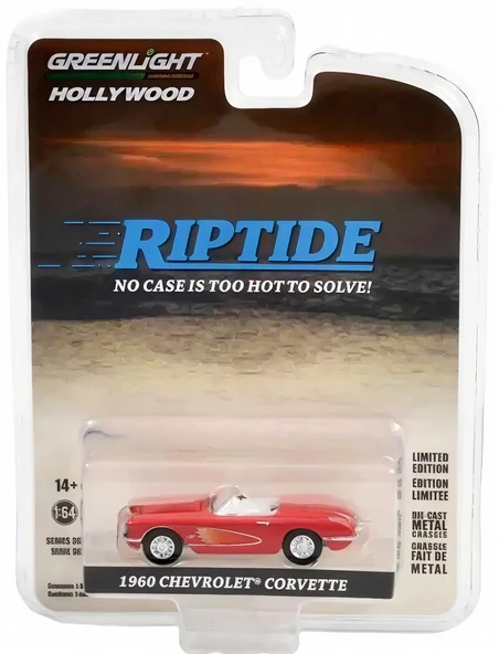 Greenlight Hollywood Series 34 1960 Chevrolet Corvette C1 - Riptide (1984-86 TV Series) 44940-B ürün görseli 1