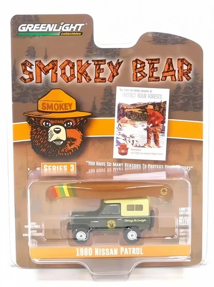 Greenlight 1/64 Smokey Bear Series 3- 1980 Nissan Patrol 38060-F ürün görseli 1