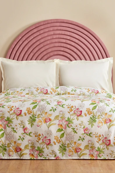Karaca Home Sorin %100 Pamuk Çift Kişilik Tek Pike Multicolor ürün görseli 1