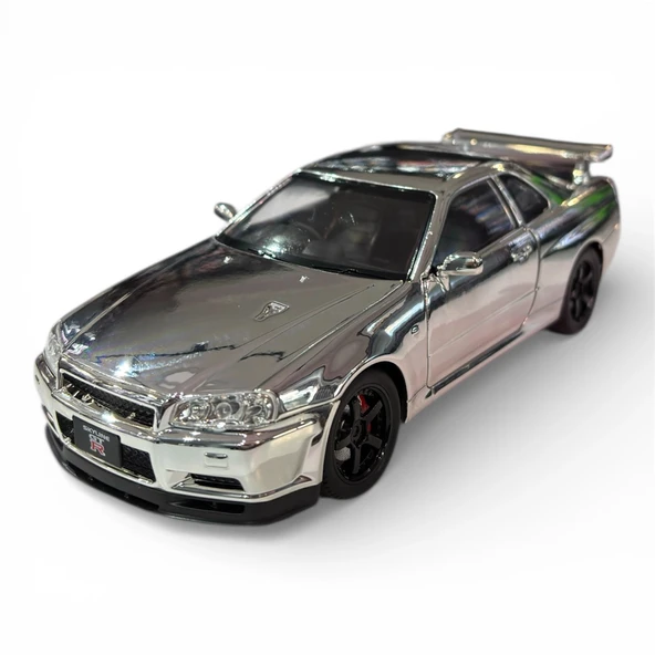 Hobbiez World 1/24 Nissan GTR R34 - Silver ürün görseli 1