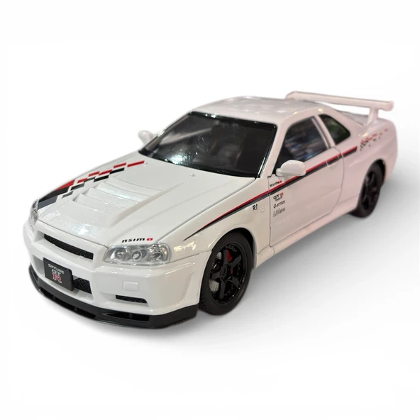 Hobbiez World 1/24 Nissan GTR R34 - Nismo White ürün görseli 1