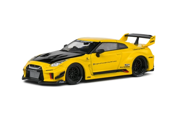 Solido S4311206 1/43 Nissan GTR35 LBWK Silhouette – Yellow – 2019 ürün görseli 1