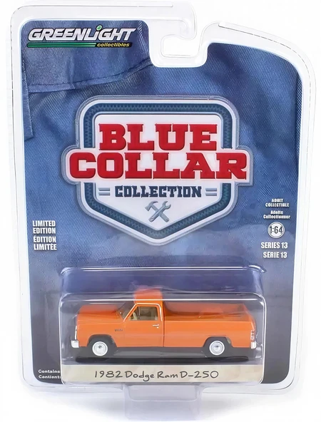 Greenlight 1/64 Blue Collar Collection Series 13- 1982 Dodge Ram D-250 Pickup 35280-C ürün görseli 1