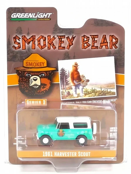 Greenlight 1/64 Smokey Bear Series 3-1961 Harvester Scout 38060-B ürün görseli 1