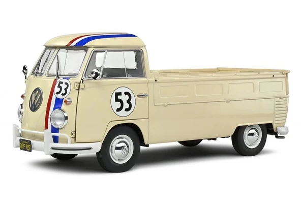 Solido S1806708 1/18 Volkswagen T1 Pick-Up 1950 Racer 53 Beige ürün görseli 1
