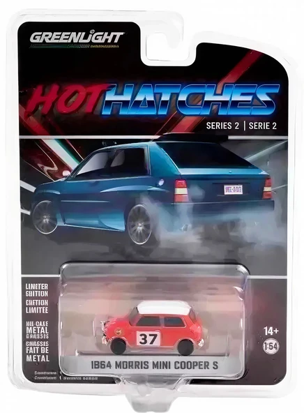 Greenlight 1:64 Hot Hatches Series 2 - 1964 Morris Mini Cooper S - 1964 Monte Carlo Rally 63020-A ürün görseli 1