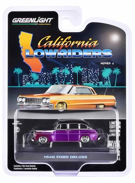 Greenlight 1/64 California Lowriders Series 6- 1946 Fordor Super Deluxe 63070-A ürün görseli 1
