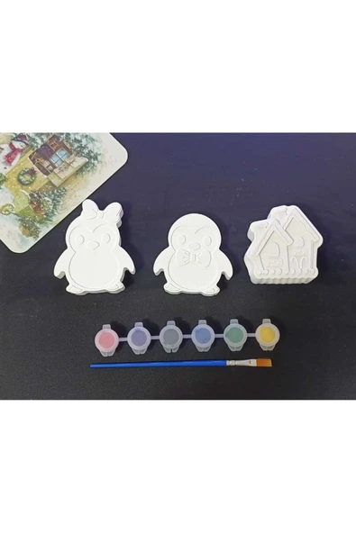 kraterya home 3 det 3D figür taş boyama kendin yap ürün görseli 1