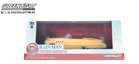 Greenlight 1/43 Rain Man (1988) - 1949 Buick Roadmaster Convertible ürün görseli 1