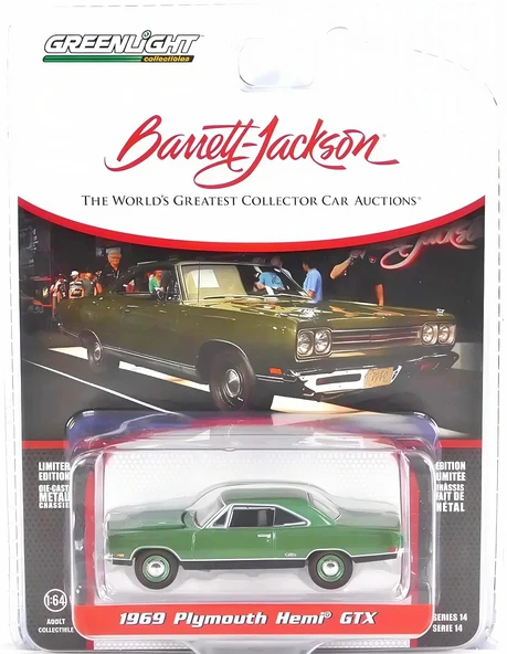 Greenlight 1/64 Barrett-Jackson Series 14- 1969 Plymouth HEMI GTX 37310-B ürün görseli 1