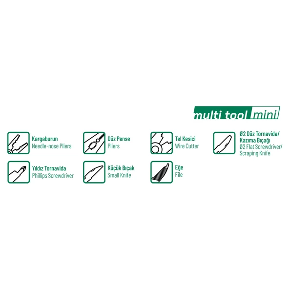 ELTA MİNİ 75MM MULTİ TOOL 7 FONKSİYONLU - Resim 4