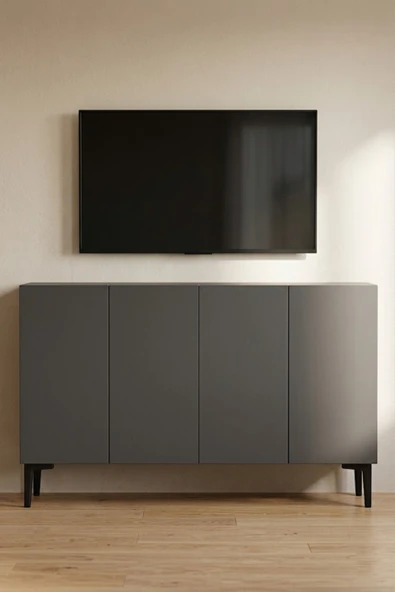 KA1299A APLOS Konsol ve Tv Sehpası Antrasit 120cm ürün görseli 1