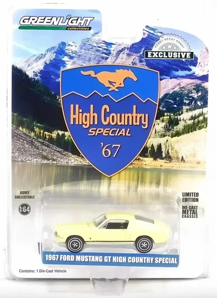 Greenlight 1/64 1967 Ford Mustang GT Fastback High Country Special 30504 ürün görseli 1