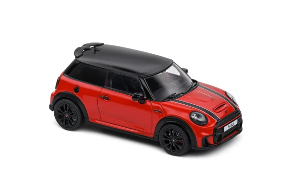 Solido S4315001 1/43 Mini Cooper John Works – Chilli Red – 2023 - Resim 3