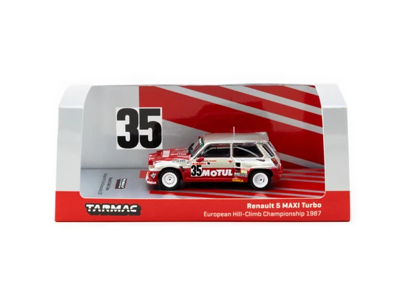 Tarmac Works 1/64 Renault 5 MAXI Turbo European Hill-Climb Championship 1987 Giovanni Rossi #35 - HOBBY64 ürün görseli 1