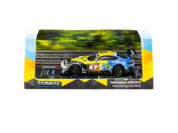Tarmac Works 1/64 Mercedes-AMG GT3 Nürburgring 24h 2020 #02 - HOBBY64 ürün görseli 1